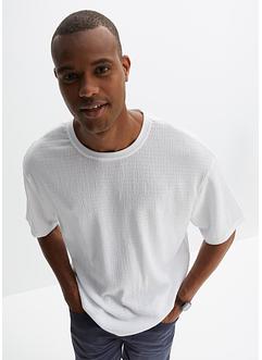 T-shirt en tissu structuré, Loose Fit, John Baner JEANSWEAR