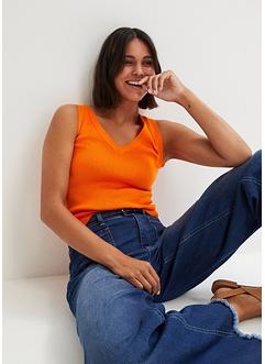 Top en maille léger avec décolleté en V, bpc bonprix collection