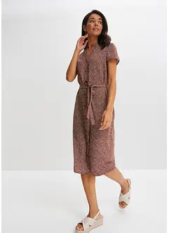 Robe-chemise à pois, bonprix