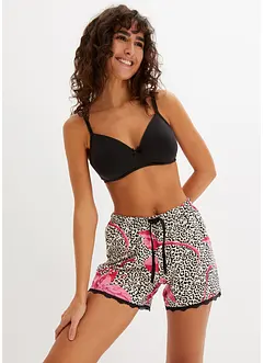 Lot de 2 shorts de pyjama avec dentelle, bonprix