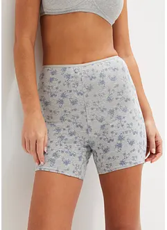 Lot de 4 boxers longs femme avec taille haute, avec coton, bonprix