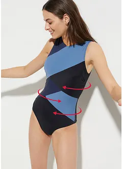 Maillot 1 pièce sculptant en polyamide, maintien modéré, bonprix