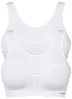 Lot de 2 brassières sans coutures Feel Comfort, bonprix