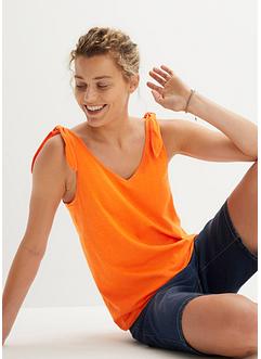 Top avec détails nœuds en coton, bpc bonprix collection