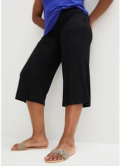 Jupe-culotte en jersey côtelé avec taille confortable, bonprix