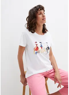 T-shirt avec imprimé devant, bonprix