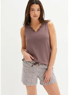 Pyjashort avec dentelle, bonprix
