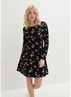 Robe en jersey à fleurs, bonprix