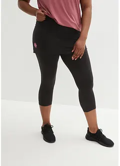 Legging de sport avec jupe, longueur 3/4, bonprix