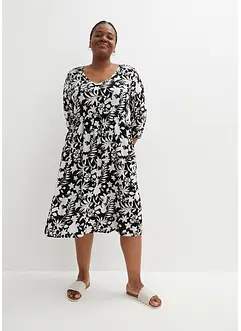 Robe midi en viscose avec poches, bonprix