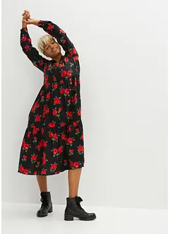 Robe midi à imprimé floral, bonprix