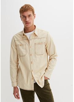 Chemise manches longues en twill, Loose Fit, John Baner JEANSWEAR