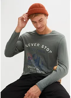 Lot de 2 T-shirts manches longues, bonprix