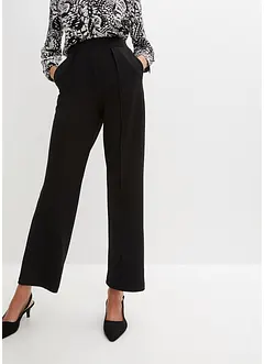 Pantalon à taille élastiquée en interlock épais, bonprix