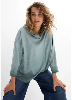 T-shirt oversize en mélange de matière, bonprix