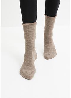Lot de 4 paires de chaussettes thermo avec revers et intérieur éponge, bpc bonprix collection