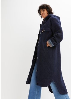 Manteau imitation laine avec poches, John Baner JEANSWEAR