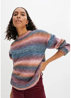 Pull avec dégradé de couleur et teneur en laine, bonprix