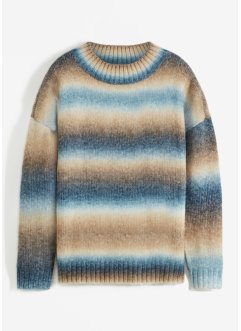 Pull avec dégradé de couleur et teneur en laine, bpc bonprix collection