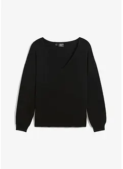 Pull oversize avec décolleté en V plongeant, bonprix