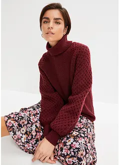 Pull en grosse maille avec motif torsadé, bonprix