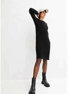 Robe oversize en maille côtelée, bonprix