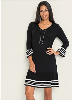 Robe fluide en maille de viscose mélangée, bonprix