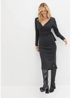 Robe en maille midi, bonprix