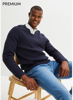 Pull avec col en V Essential, bpc bonprix collection