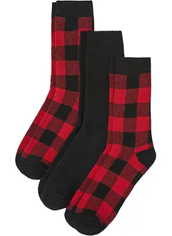 Lot de 3 paires de chaussettes thermo avec intérieur éponge, bonprix