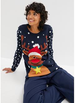 Pull de Noël en fine maille, bpc bonprix collection