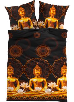 Parure de lit avec bouddhas, bpc living bonprix collection
