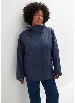 Veste de pluie avec doublure peluche en matière imperméable, bonprix