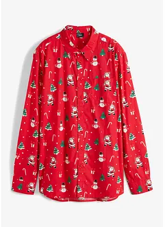 Chemise manches longues avec motif de Noël, bonprix