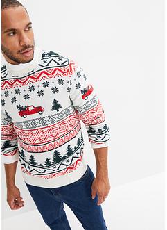 Pull avec motif de Noël, bpc bonprix collection