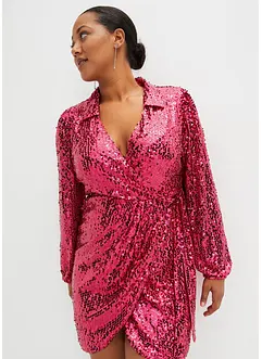 Robe à sequins, style portefeuille, bonprix