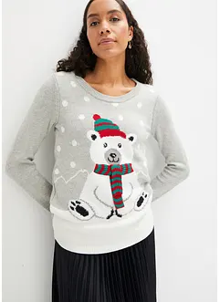 Pull de Noël en maille, bonprix