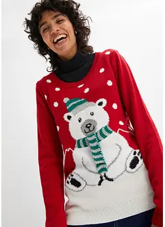 Pull de Noël en maille, bonprix