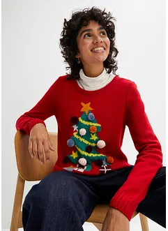 Pull de Noël avec sapin, bonprix