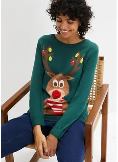 Pull de Noël renne, bonprix