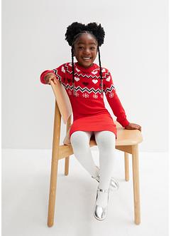 Robe en maille fille à motif norvégien, bpc bonprix collection
