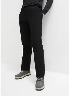 Pantalon thermo avec doublure polaire et taille confortable, étanche, Straight, bonprix