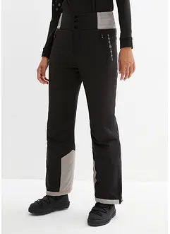 Pantalon de ski thermo fonctionnel coupe haute avec taille confortable, étanche, Straight, bonprix