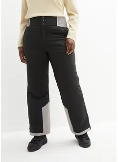 Pantalon de ski thermo fonctionnel coupe haute avec taille confortable, étanche, Straight, bonprix