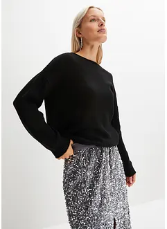 Pull avec dentelle, bonprix