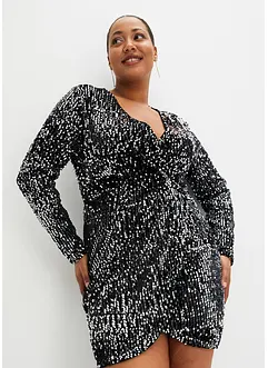 Robe à sequins en velours doux, bonprix