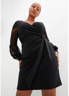 Robe en jersey à manches dentelle, bonprix