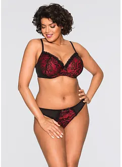 Soutien-gorge à coques et armatures + string (ens. 2 pces), bonprix