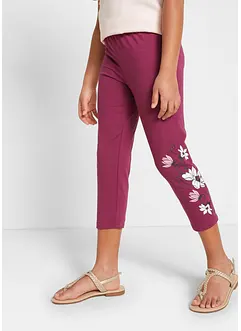 Lot de 2 leggings 3/4 en coton extensible, bonprix