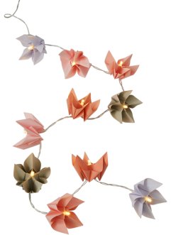 Guirlande lumineuse avec fleurs en papier, bpc living bonprix collection